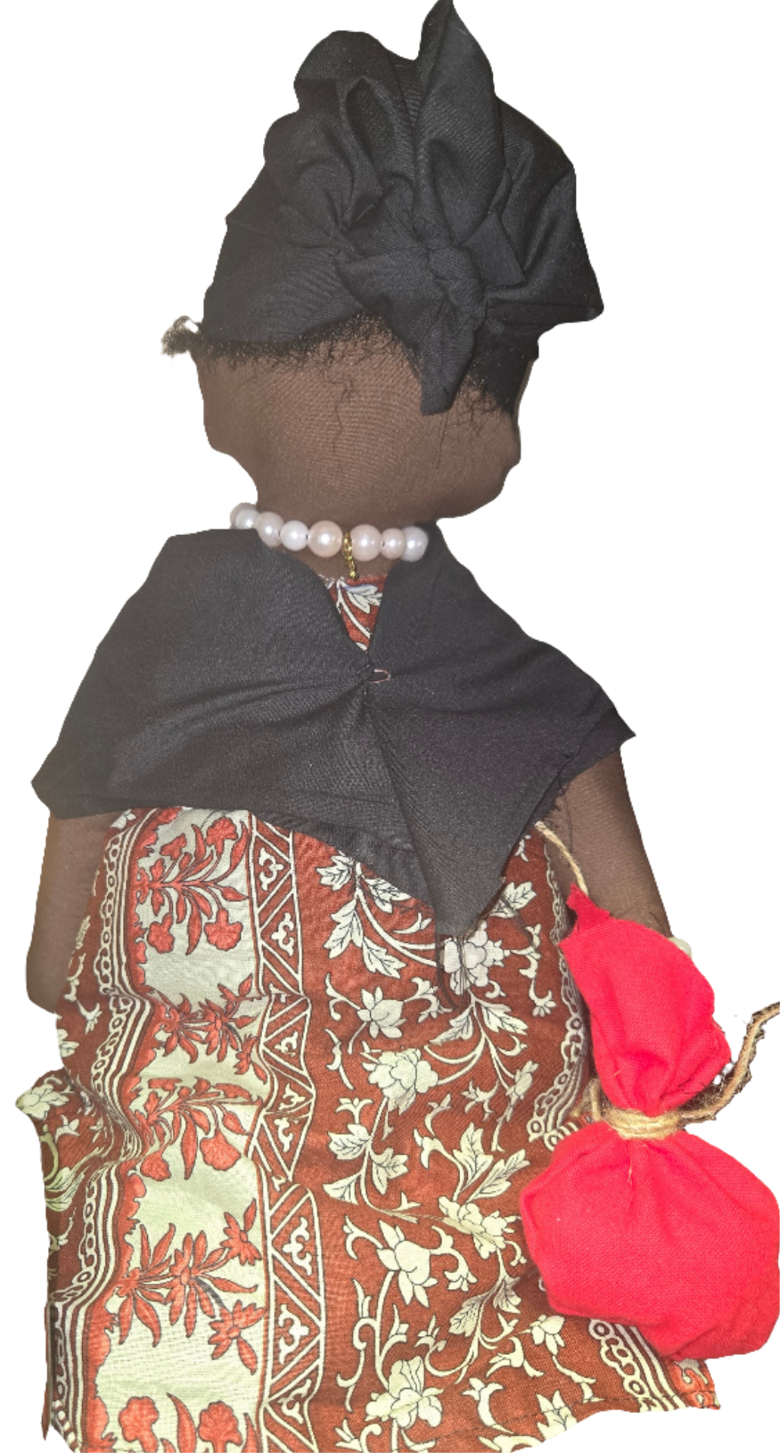 Big Mama ancestor doll representing someone who needs support, focusing on their well-being.