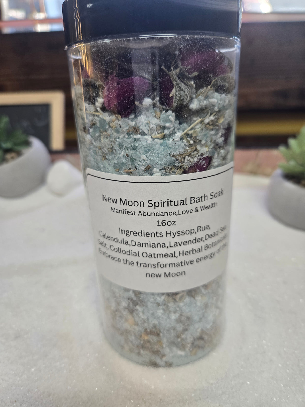 New Moon ritual bath tea blend for abundance and fresh starts