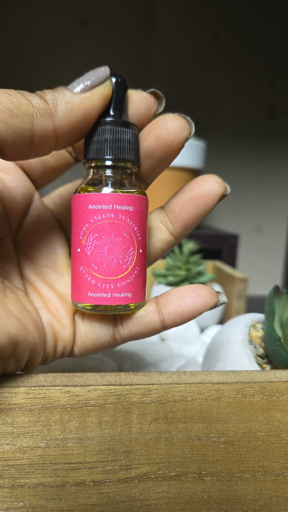 Anointed Healing Oil for spiritual rejuvenation and protection.