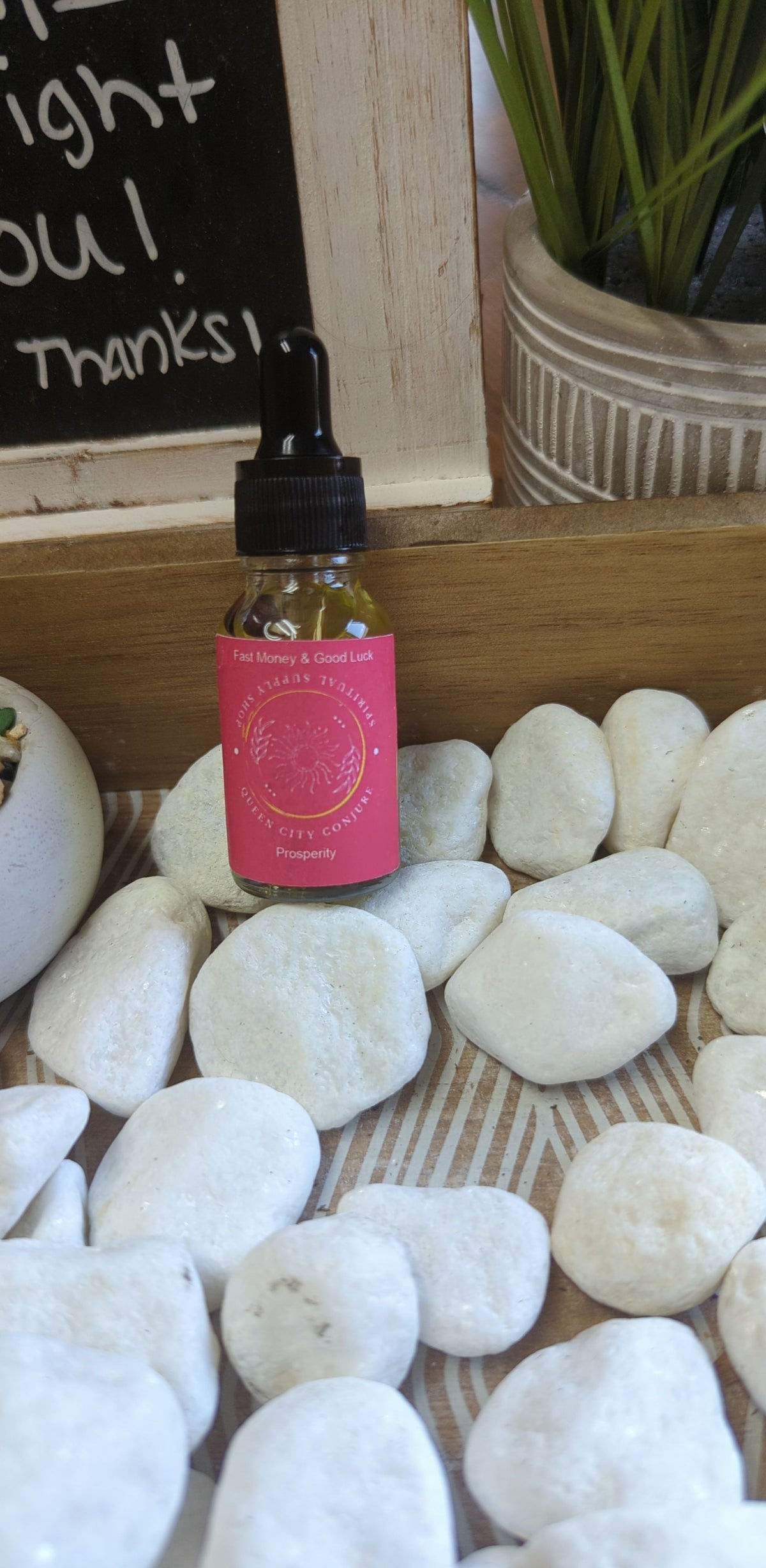 Prosperity spiritual oil bottle manifest positive energy and success