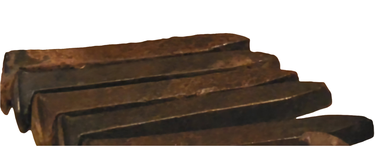 Iron railroad spikes for spiritual protection and empowerment.