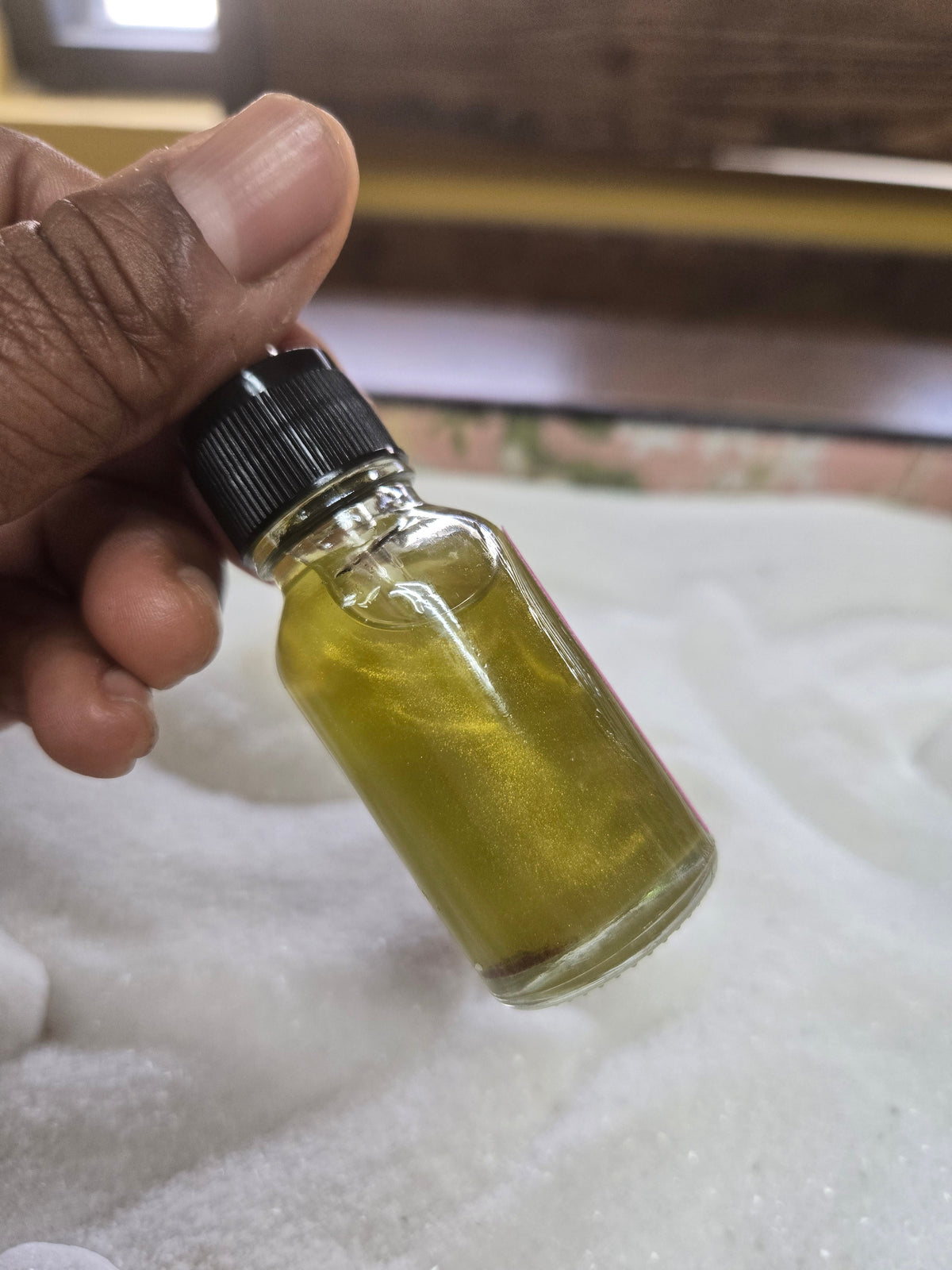 Ancestral Veneration oil bottle, ancestoral connection, natural herbs and resin.