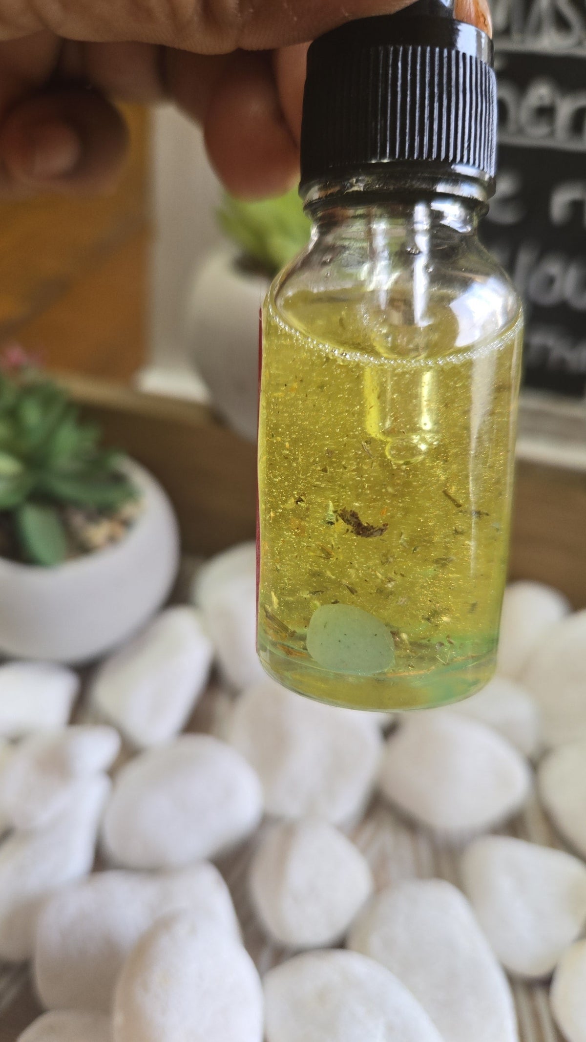 Prosperity spiritual oil bottle manifest positive energy and success