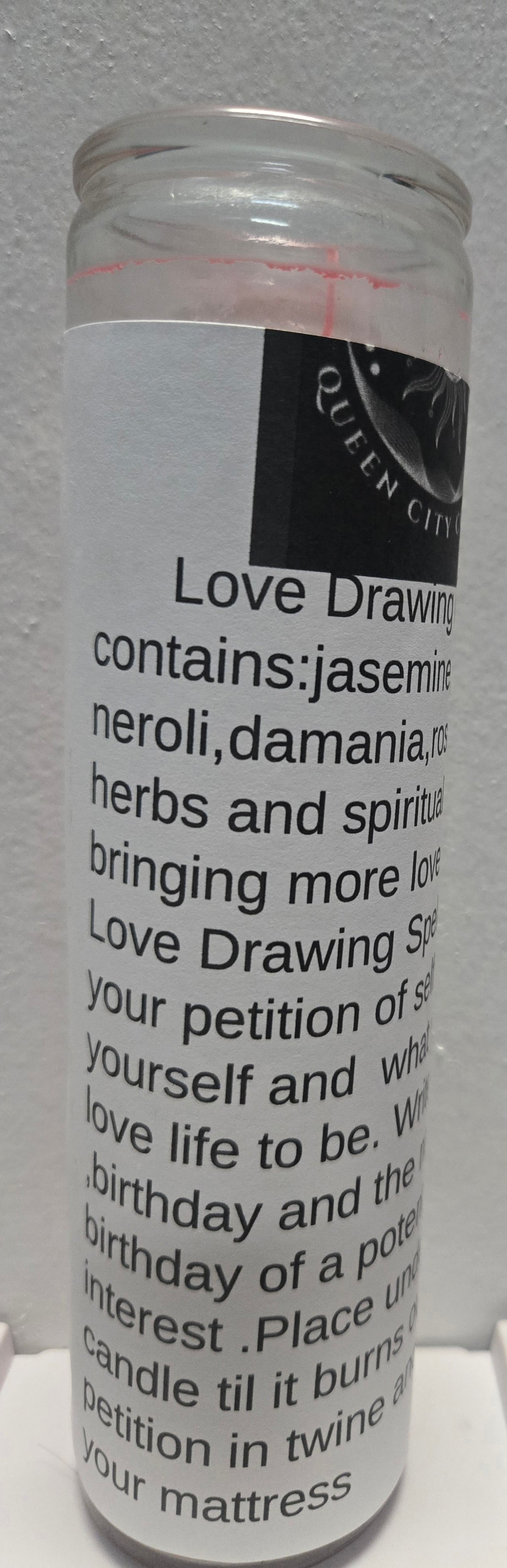 Love Drawing Candle - Hand-Dressed Romance & Attraction Ritual Candle