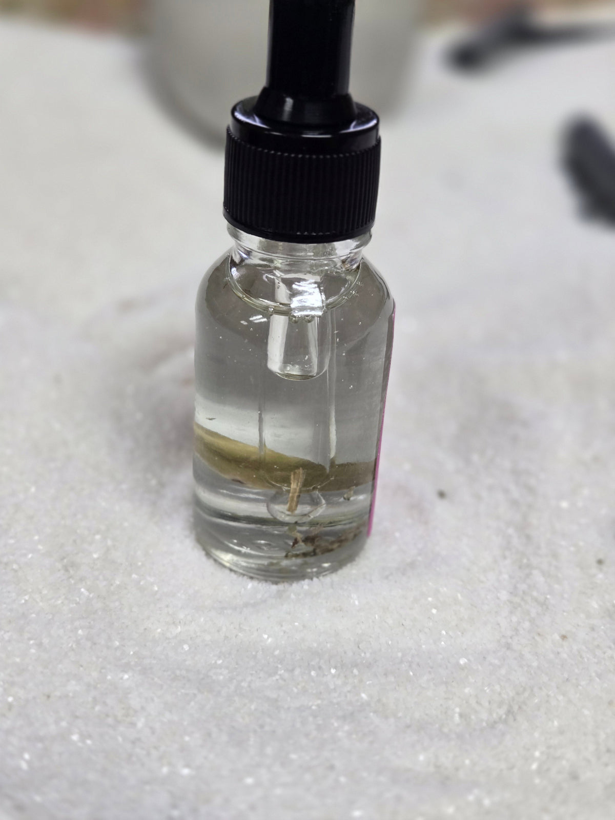 1901 Angel Oil in clear dropper bottle for divine love attraction and spiritual connection