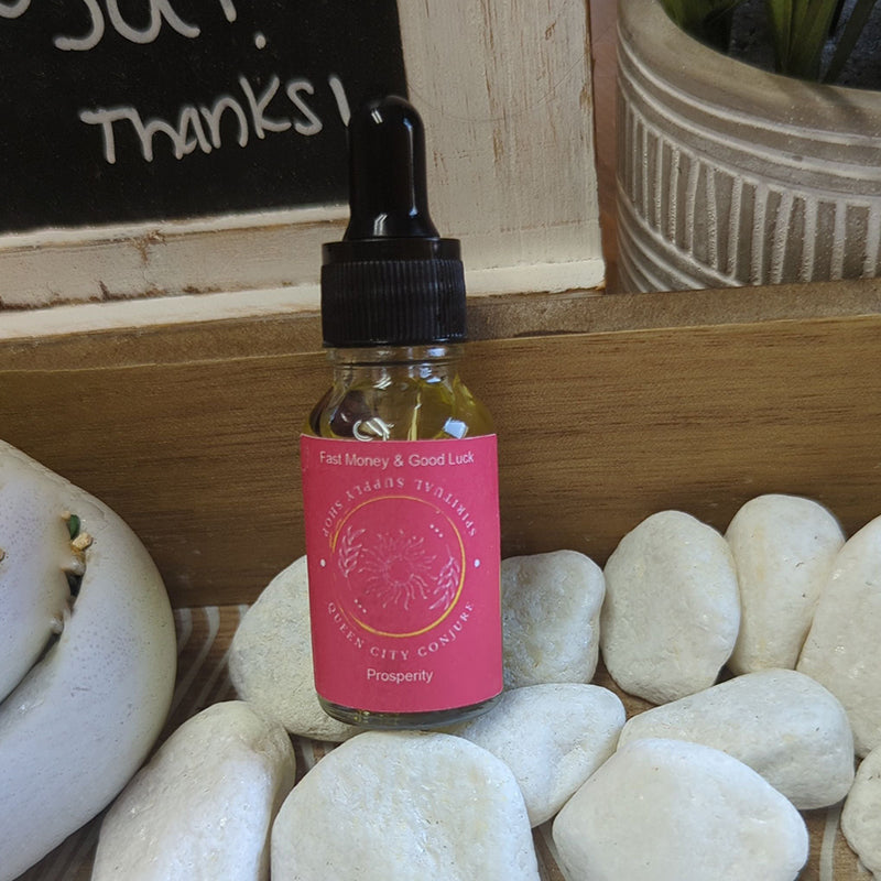 Prosperity spiritual oil bottle manifest positive energy and success 