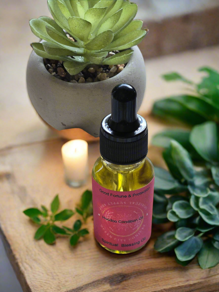 Transform your sacred spaces with our Spiritual Blessing Conjure Oil, 