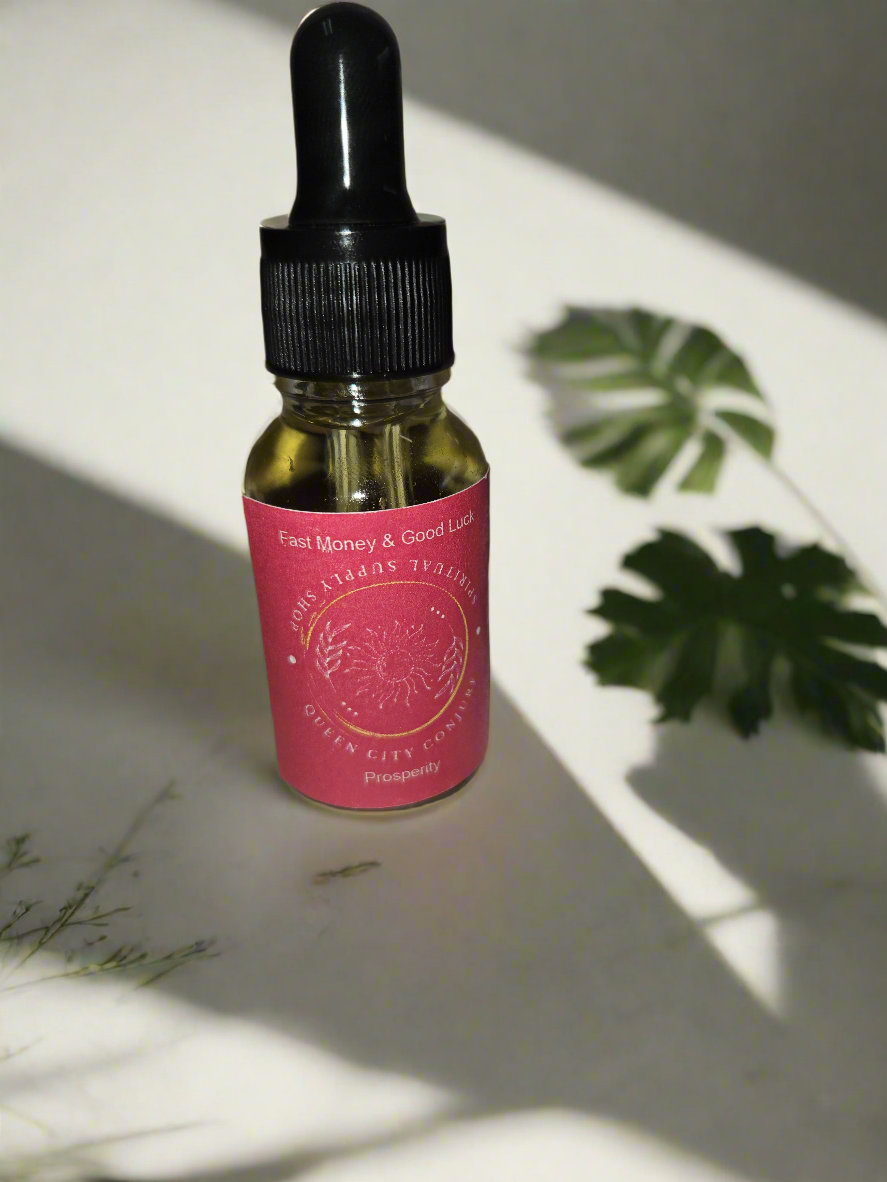 Prosperity spiritual oil bottle manifest positive energy and success 