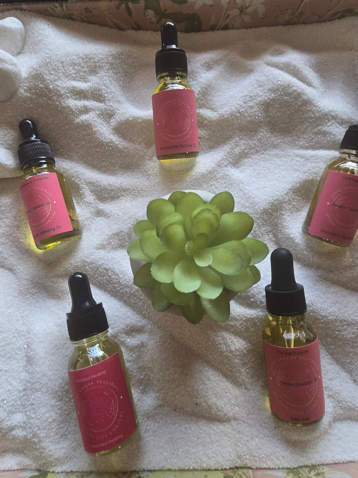 Samhain ritual bundle with divination and blessing oils for Halloween