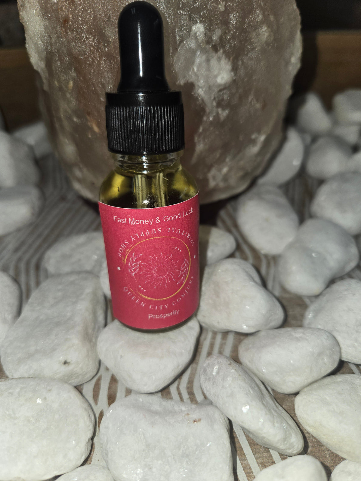 Prosperity spiritual oil bottle manifest positive energy and success 