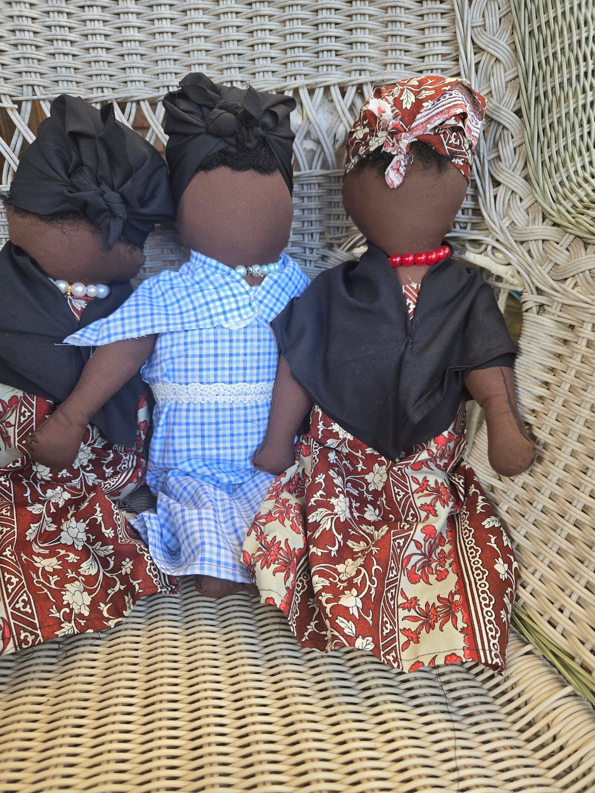 Big Mama ancestor doll  representing someone who needs support, focusing on their well-being.
